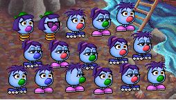 A crowd of zoombinis with diverse features
